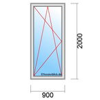 Terrassentürmaß 900x2000mm