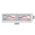 Venstermaat 1600x400mm
