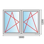 Venstermaat 1800x1200mm
