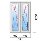 Venstermaat 800x1200mm