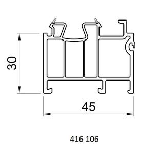 Salamander 416 106 Fensterbankanschluss - 30mm