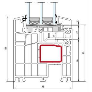 Salamander bluEvolution 92 Festverglasung 103mm - 170 430