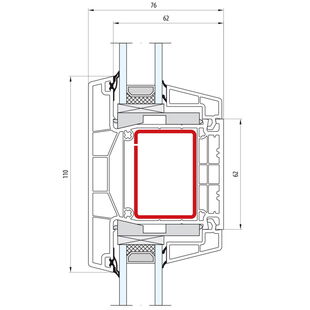 Salamander greenEvolution 76 AD Pfosten 110mm - 762009
