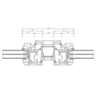 Schüco Living 82 MD 112mm Fenster Rondo 83mm - 9466-9441