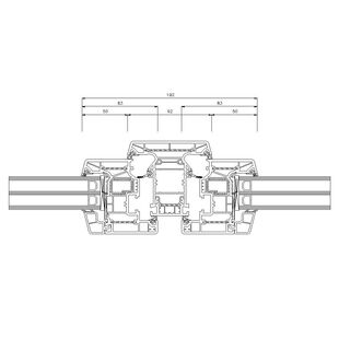 Schüco Living Alu Inside MD 92mm Fenster Classic 83mm - 9524-9523 mit Verstärkung