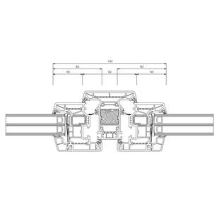 Schüco Living Alu Inside MD HI 92mm Fenster Classic 83mm - 9524-9523 mit Verstärkung