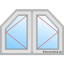 Schrägfenster 6-Eck