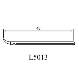 Schemata Abdeckleiste mit Dichtlippe 50mm Breite