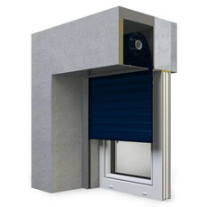 SP-E Unterputzrollladen in 18 Stahlblau