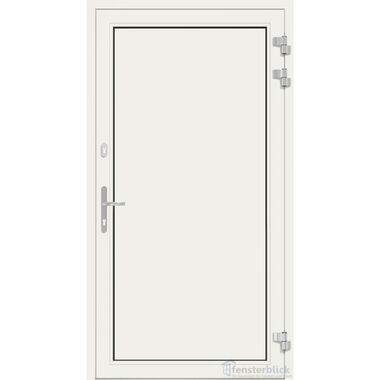 Kunststoff Nebeneingangstür ohne Glas