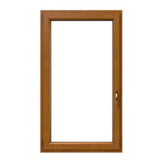 1-delig kunststof kozijn in golden oak