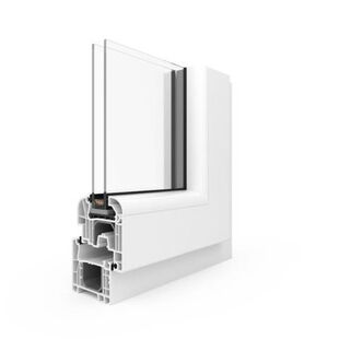 Kunststof kozijn Aluplast IDEAL 4000 Round-Line - Binnenaanzicht