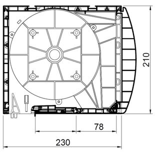 Aufsatzrollladen SKT Opoterm mit Insektenschutz 210mm oval