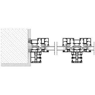 Aufsatzrollladen SKT MKT Einbaubeispiel 1 mit Insektenschutz Führungsschiene zweiseitig