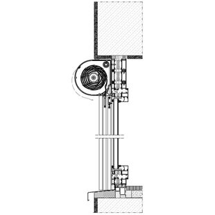 Vorbaurollladen SKO-P MKT Einbaubeispiel 2 in der Laibung