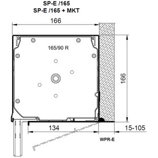 Vorbaurollladen SP-E mit Kastenhöhe 165mm