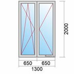Balkontür Maß 1300x2000mm