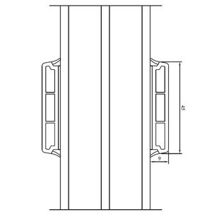 3-fach Verglasung mit aufgesetzten Sprossen ohne Duplex Abstandshalter