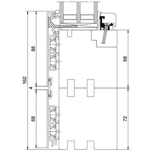 Drutex Duoline 68 Rahmenverbreiterung 72mm PRD 68072 (PRD072)