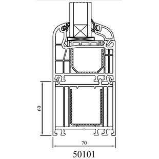 Drutex Iglo 5 Fenster mit Rahmenverbreiterung 60mm Stahlverstärkung 50101
