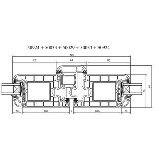 Drutex Iglo 5 Haustür mit Stulp innen öffnend