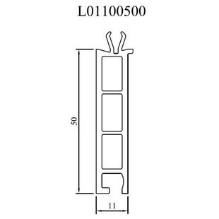 Drutex Anschlussprofil 50mm L01100500