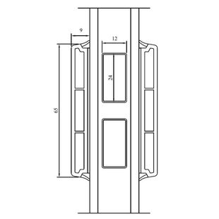 Drutex Iglo aufliegende Sprosse 65mm