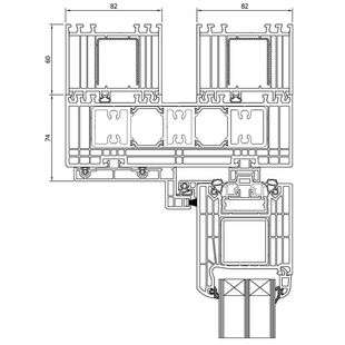 Drutex Iglo HS Tür 60mm Rahmenverbreiterung oben Detail
