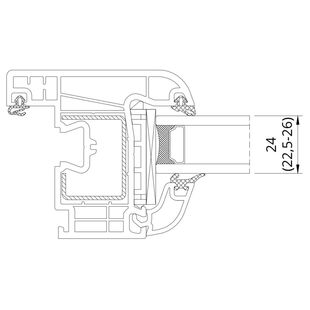 Drutex Iglo Premier Verglasungsdicke 24mm - 50924