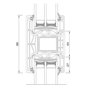 Drutex Iglo Edge - 80021 - Pfosten 98mm
