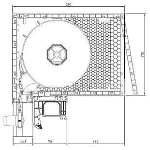 SKS Aufsatzrollladen 170mm mit seitlicher Revision Details