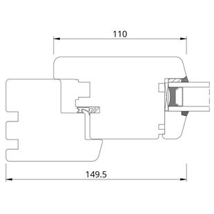 Drutex Softline 68 Haustür seitlich Rahmen innen außen