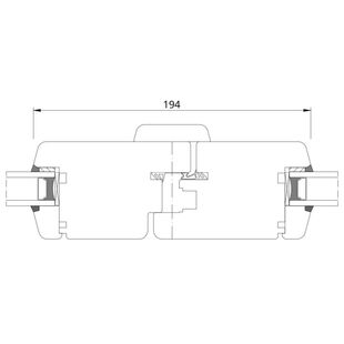 Softline 68 Tür mit Stulp außen öffnend