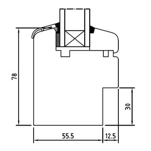 Holzfenster Softline-68 Festverglasung
