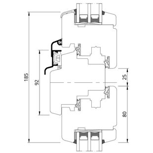 Drutex Softline 78 Fenster Oberlicht Dreh-Kipp + Dreh-Kipp