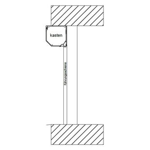 Vorbaurollladen Fensterrahmen Montageschema Detail