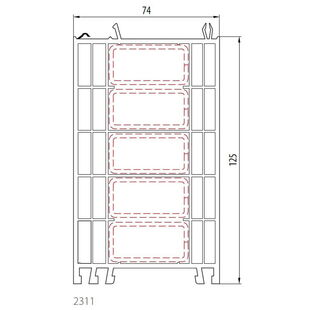 Gealan 2311 - Rahmenverbreiterung 125mm
