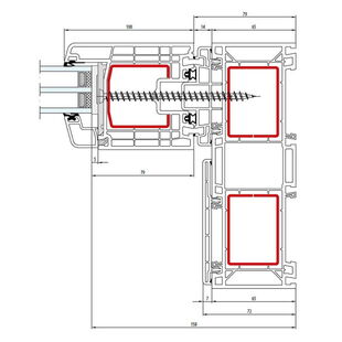 Gealan HST S 9000 Flügel Fest - Horizontal