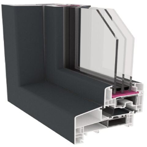 Voordelen kunststof kozijn Gealan S 9000 NL profiel antraciet - buiten