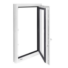 Hout-aluminium kozijnen met draai-kiepbeslag