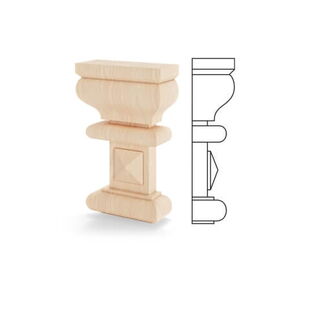 Holz Kapitell 2G Querschnitt