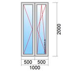 Terrassentürmaß 1000x2000mm