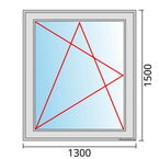 Venstermaat 1600x1500mm