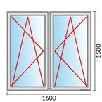 Venstermaat 1600x1500mm