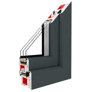 Fenster Iglo Energy Classic Schiefergrau Glatt
