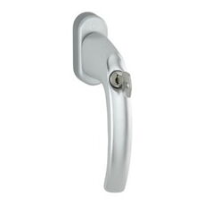 Fenstergriff HOPPE Secustik abschließbar Aluminium Natur