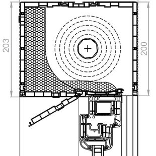 Aufsatzrollladen PTL 200mm mit Revision