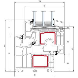 Kunststof profiel bluEvolution 92