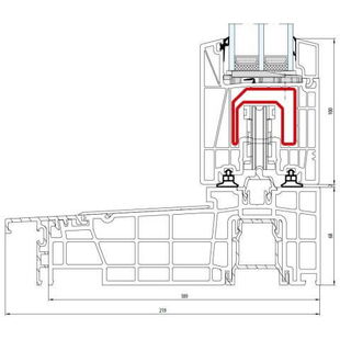 Hefschuifpui Salamander evolutionDrive 82 drempel met looprails detailtekeningen