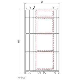 Salamander NP8700 Rahmenverbreiterung 150mm